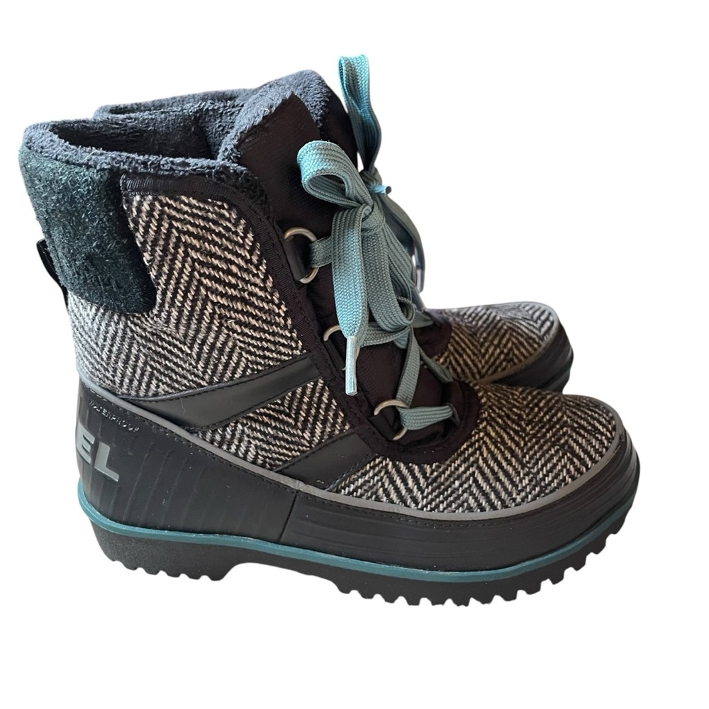 Sorel Tivoli Faux Fur Lace-Up‎ Boots Size 6